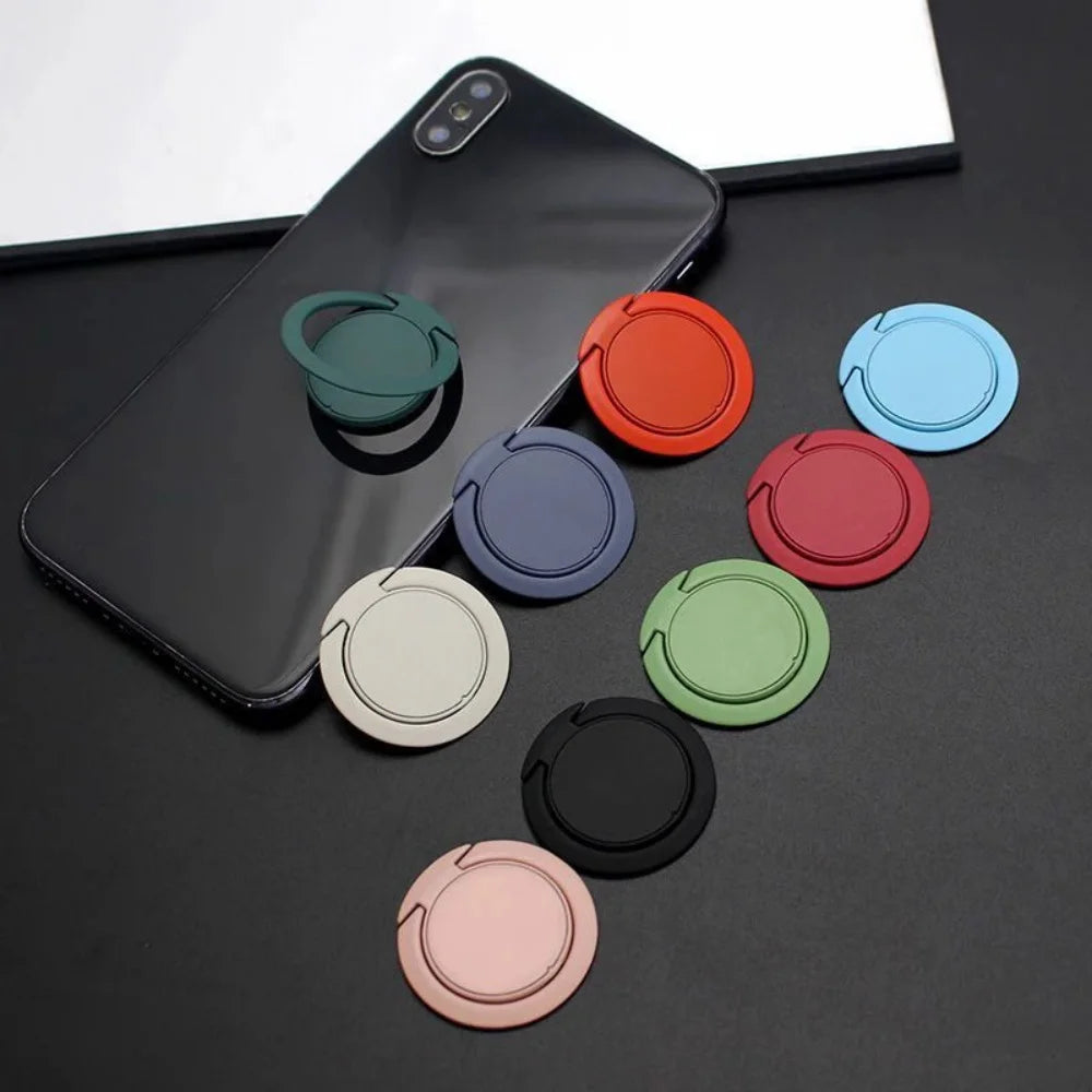 Finger Ring Holder Stand Grip 360 Rotating For Mobile Phone Car Magnetic Mount Phone Back Sticker Pad Unniversal Bracket Vue