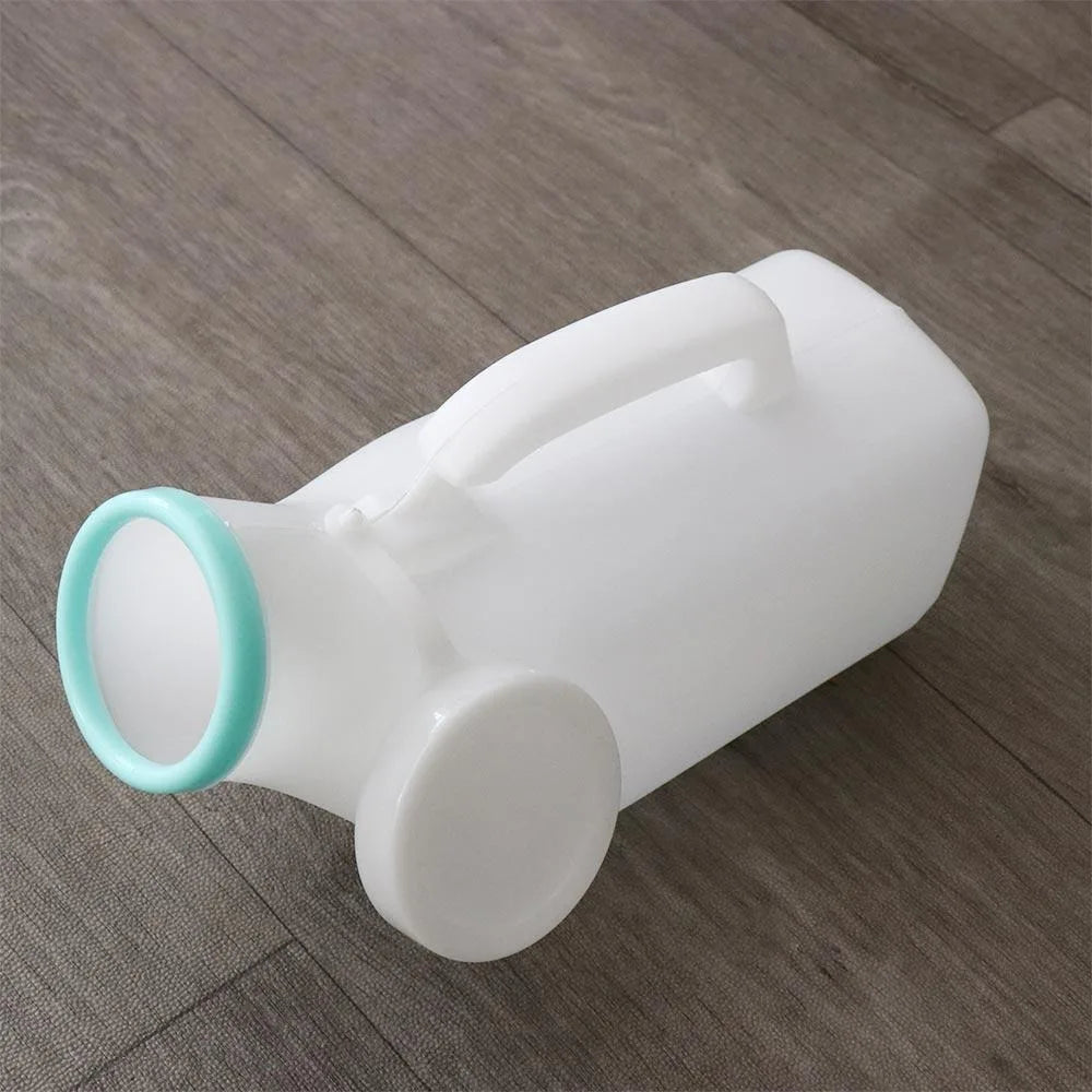 Large-capacity Urinary Bottle Urinal Storage Spill Proof Car Mobile Toilet 1200ml Plastic Urinal Toilet Aid Outdoor Camping Vue men white