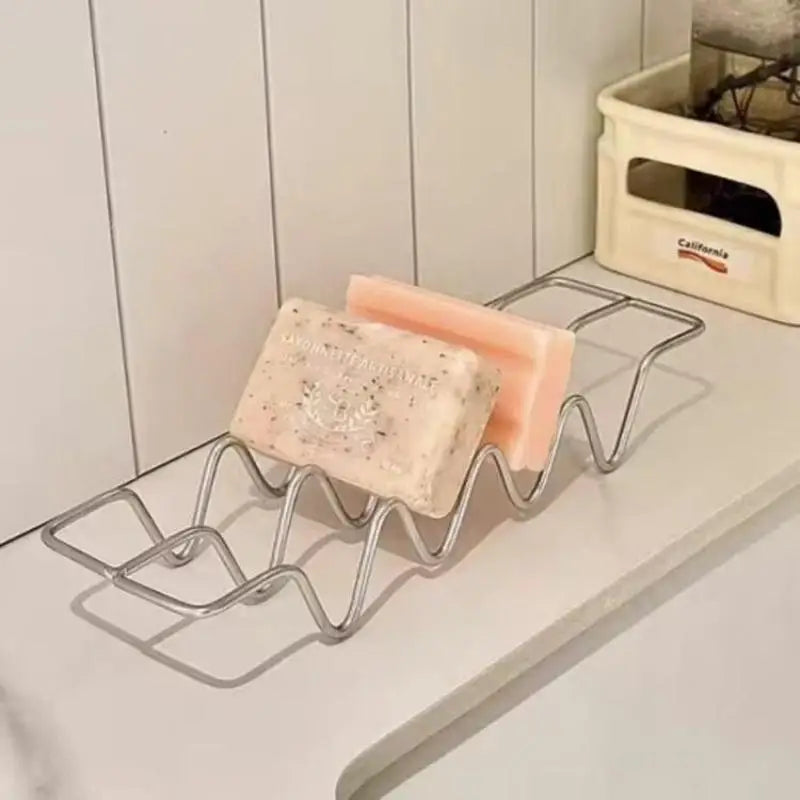 Sleek Stainless Steel Soap Holder Practical Minimalist for Kitchen Counters Vue