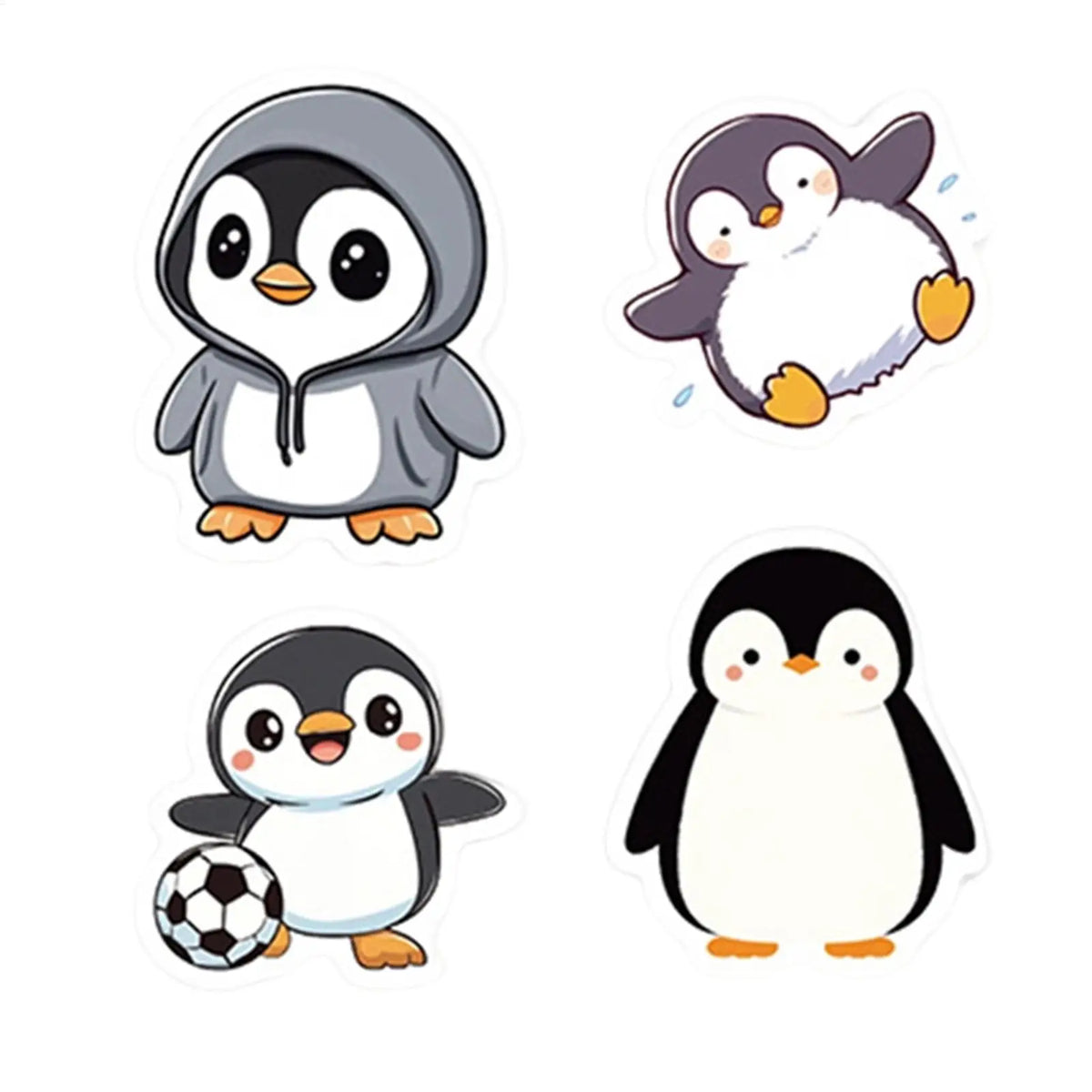500PCS Funny Penguin Stickers, PVC Waterproof Cartoon Animal Decals, Cute Laptop Decoration for Scrapbooking DIY Crafts Gift Vue