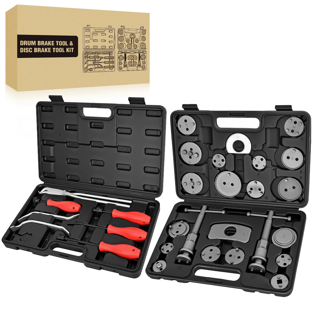 Nilight 8PCS Drum Brake Tool Kit Brake Tool Set with Drum Brake Spring Tool Installer, Remover, Compressor, Retainer, Pliers and Adjustment Spoons Set Brake Tools for Automotive Installer Remover Black Vue black United States