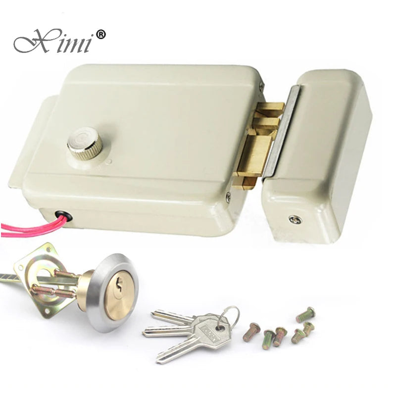 DC12V Silent Safe Intelligent Motor Electric Lock Self-closing Lockable Intelligent Silent Electronic Lock use for Access Vue