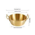 304 Stainless Steel Instant Noodle Bowl Korean Rice Wine Handle Salad Vue A6