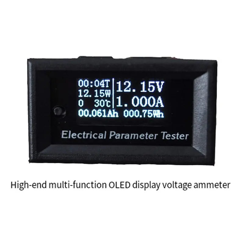 ABKW-OLED Multifunction Tester Voltage, Current, Power, Temperature, Time, Capacity, Energy Digital Measuring Instrument 99V/10A Vue