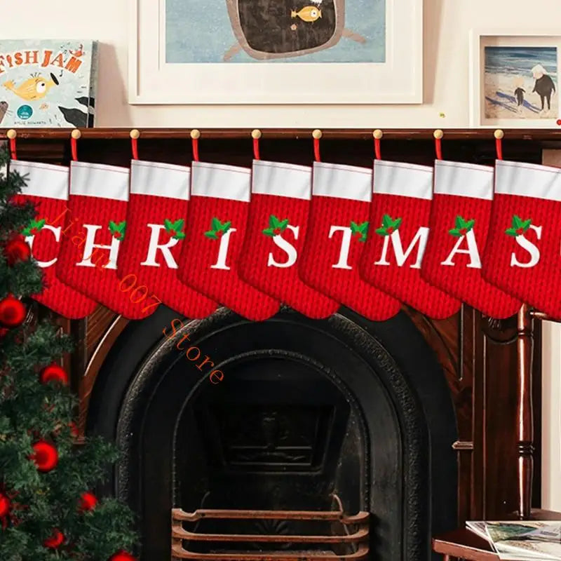 Large Christmas Stocking – Hanging Holiday Sock for Mantel & Tree Christmas Stocking Vue