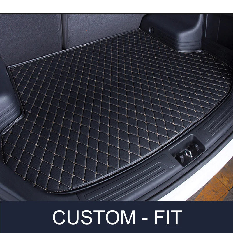 Car Trunk mat Custom leather For Audi,BMW, Toyota, Mercedes-Benz,Tesla,All brand cars Fit 2006-2022 Car Model Vue
