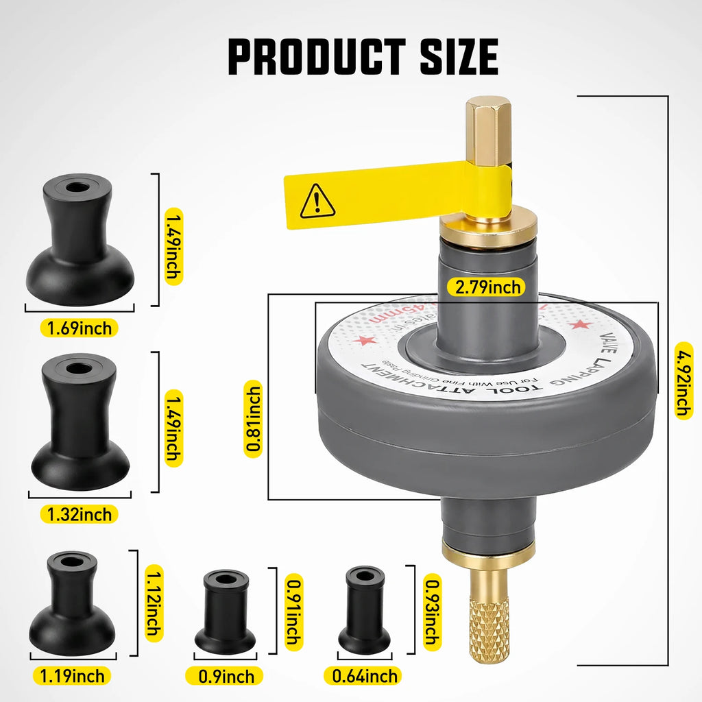 Nilight Valve Lapping Tool Kit Universal Valve Lapping Attachment for Car Agricutral Vehicle Grinding Small Engine Repair and Drills 1000-1250RPM Working Speed Valve Grinding Tools with 5 Suction Cups Vue