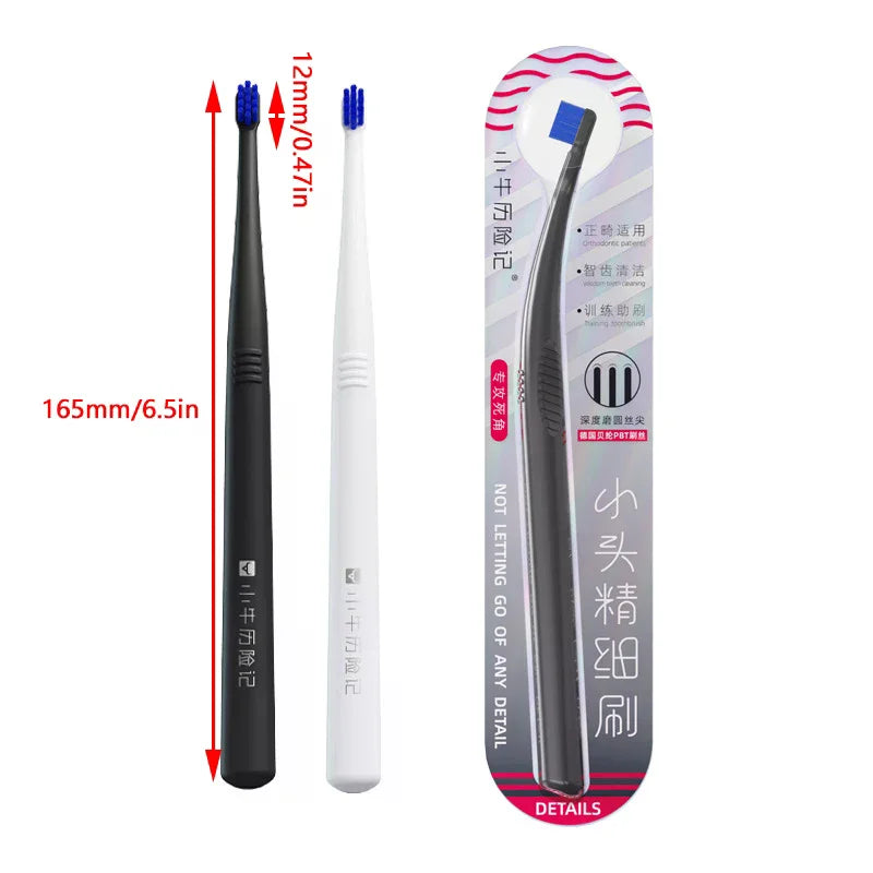 1 Pcs Toothbrush Small Head End Tuft Fine Brush Toothbrush Tiny Compact Interspace Brush Interdental Tooth Brush Oral Tooth Care Vue