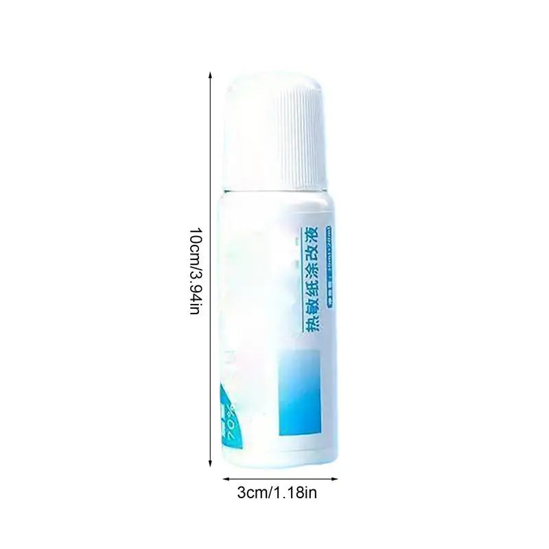 Thermal Paper Privacy Fluid – Fast-Drying Receipt Eraser Privacy Correction Fluid Vue