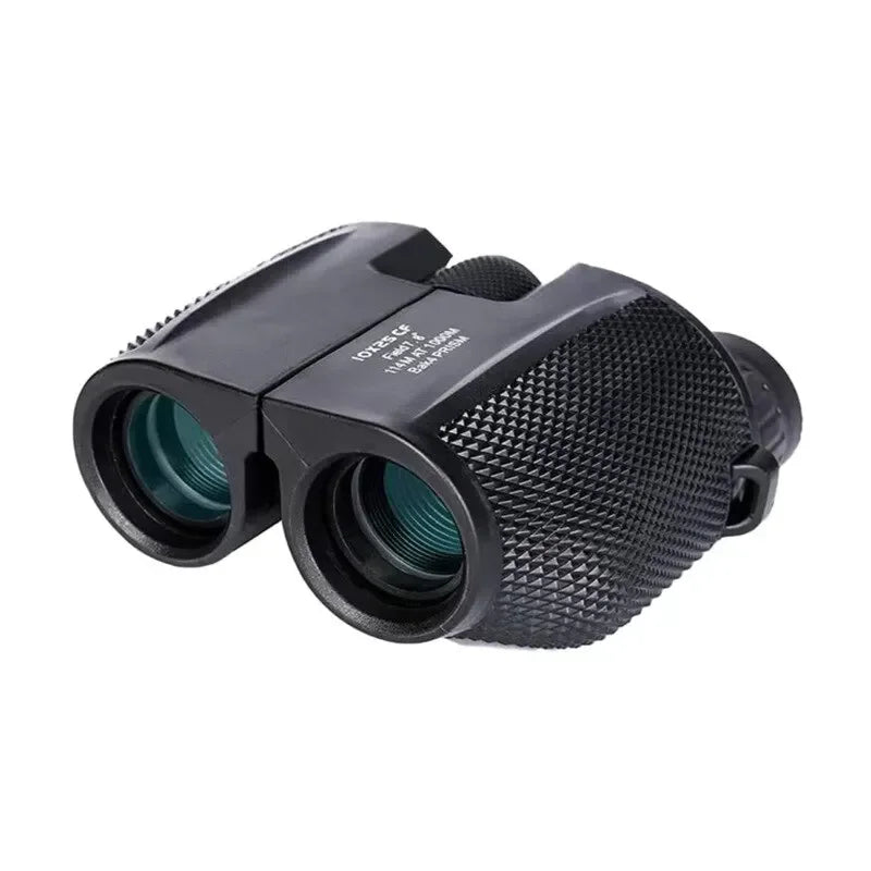 10x25 HD Mini Binoculars BAK4 FMC – Bird Watching & Travel Compact Binoculars Vue Black