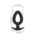 Hollow Silicone Back Intimate Trainer 3 Sizes External Prostate Massage Portable Outdoor Progressive Dilating Tool for Adults Vue M