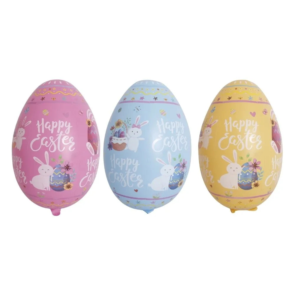Festive PVC 41 Inch Easter Egg Balloon Easter Bunny Inflatable Giant Easter Egg Reusable DIY Easter Decor Easter Party Vue