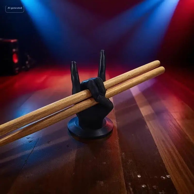 Creative Rock Hand Drum Stick Stand Drumstick Display Rack Mallet Bracket Home Decor Funny Gift For Drummer Vue