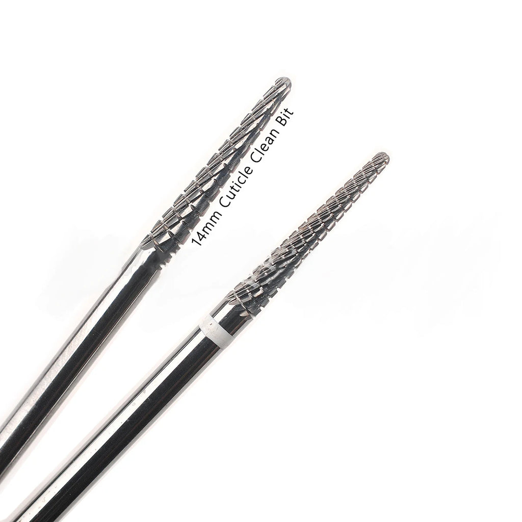 1/2Pcs Carbide Cuticle Clean Nail Bit Cone Nail Drill Bits Electric Grinding Burr Manicure Drills Nails Accessories Tools Vue