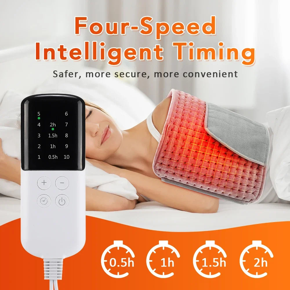 Electric Heating Waist Belt Portable Thermal Pad Adjustable Temperature Lumbar Belt Warming Abdomen Back Hand Warmer Office Home Vue