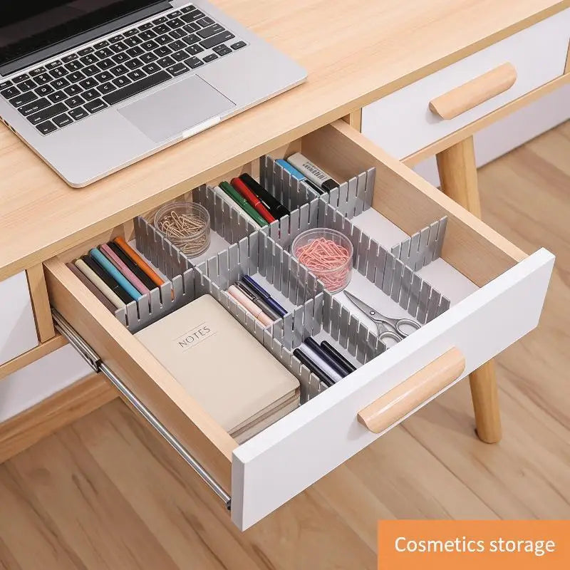 Adjustable Divider Board 4pcs Set Storage Cabinet Combination DIY Partition Home Closet Organization for Shelves Drawers Vue