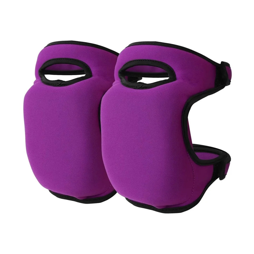 1Pair Soft Foam Knee Pads for Work Knee Support Padding for Gardening Cleaning Protective Sport Kneepad Builder Workplace Safety Vue purple