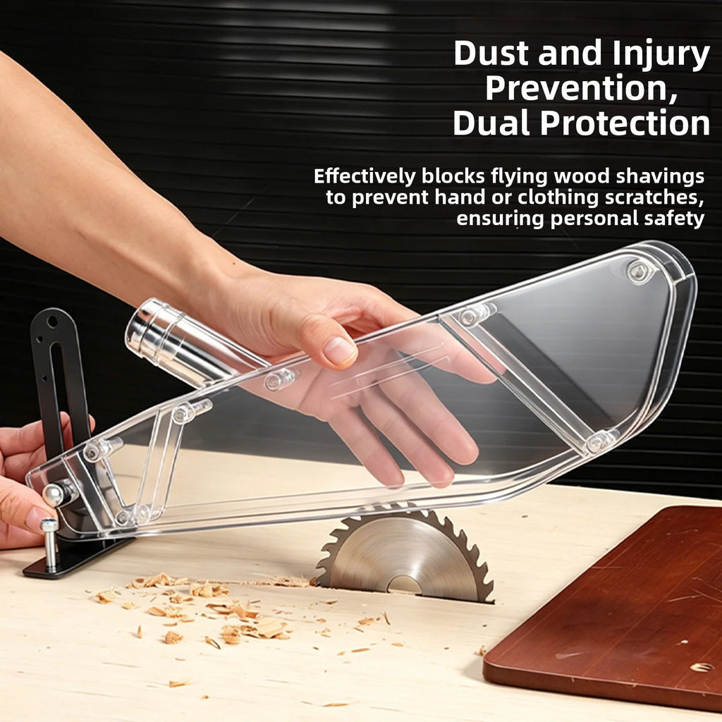Transparent Table Saw Guard Cover | Fits 4–12 Inch Saws Table Saw Guard Vue