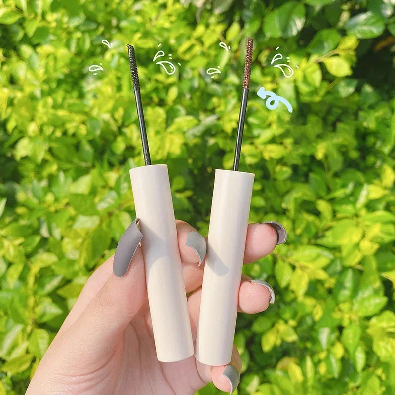 1 Pcs Curling Mascara Ultra-fine Small Brush Head Mascara Slim And Thick Curling Anti-sweat Non-smudge Curling Mascara Comestics Vue