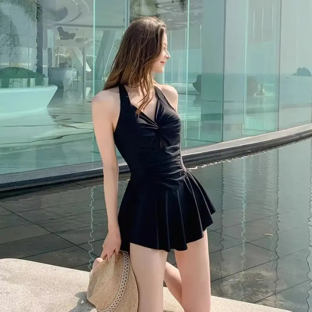 High Waist Women Beach Wear Swim Skirt Swim Suit Waterproof Beach Swimwear Sun Protection Pretty Summer Beach Dress Surfing Vue