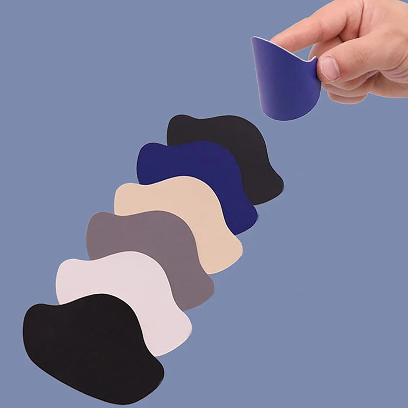 6PCS Self Adhesive Repair Patch For Shoes Heel Wear Hole Sports Shoes Back Pad Anti Wear Washable Patch Vue