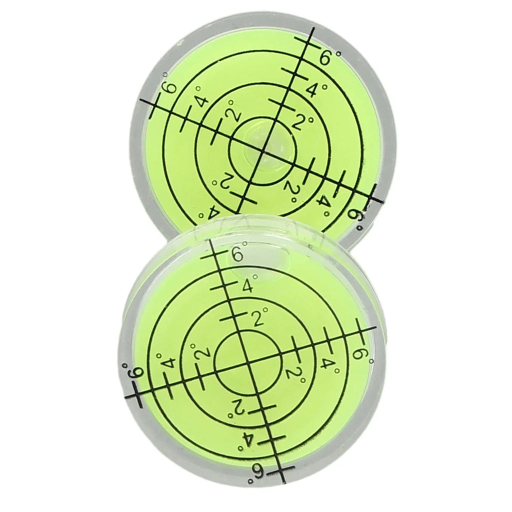 Mini Round Spirit Bubble Level Tool – 2pcs | Precision Spirit Bubble Level Vue