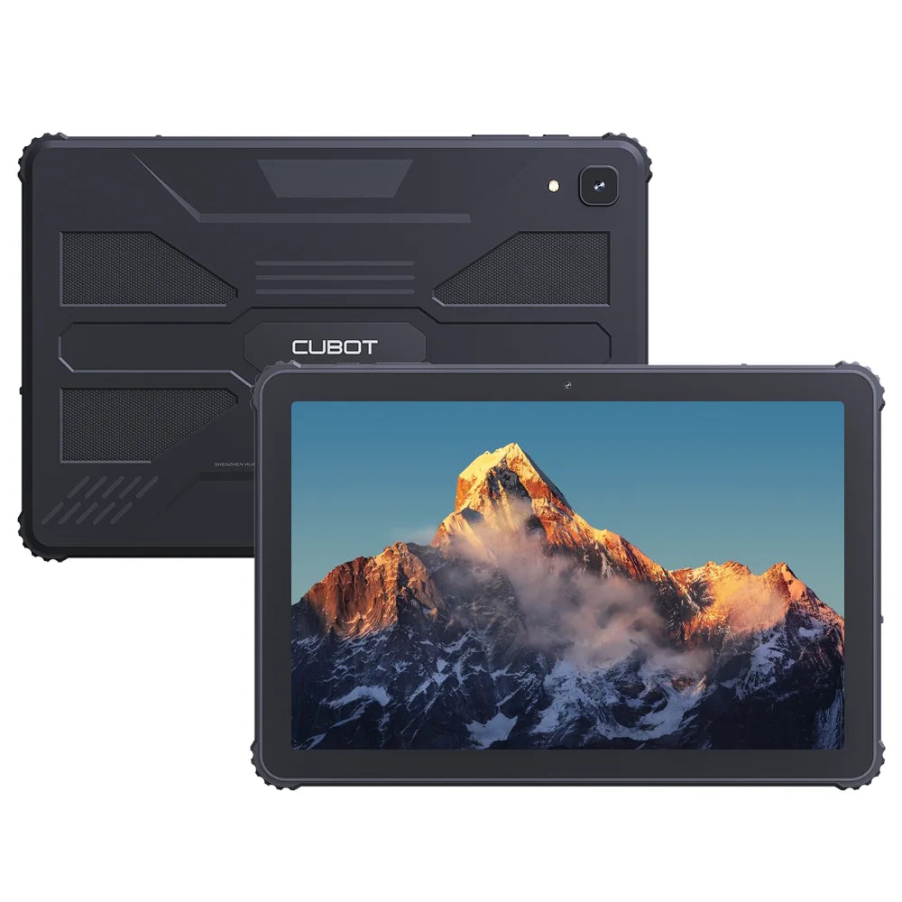 Cubot TAB KINGKONG, Rugged Tablet Android 13, IP68 Waterproof, 16GB RAM(8GB+8GB Extended), 256GB ROM, 10600mAh, 10.1 Inch Screen Vue Black EU China Mainland