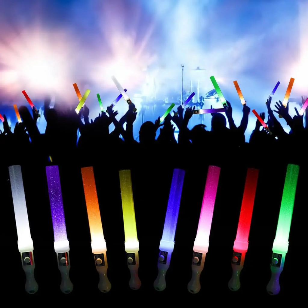 Glow Stick Star Wand Light Up Baton Concert Party Supplies Luminous Flashing Stick Handheld Fan Support Gift for Fans Vue