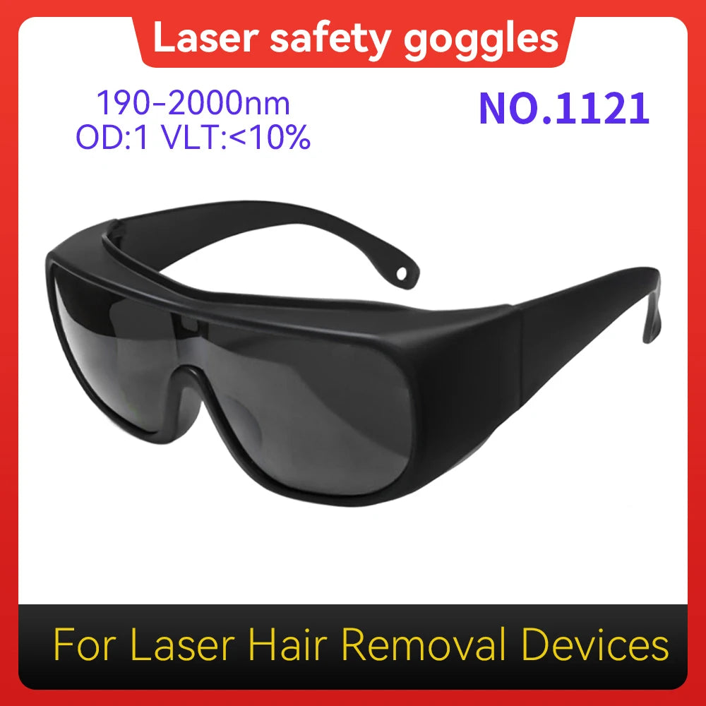 Eye Protection CE EN207 Validated OD6+ 900-1100nm Flexible PC Temple Laser Lenses for Multi-kW Fiber Laser Metal Cutting Factory Vue Model 1121 OD1