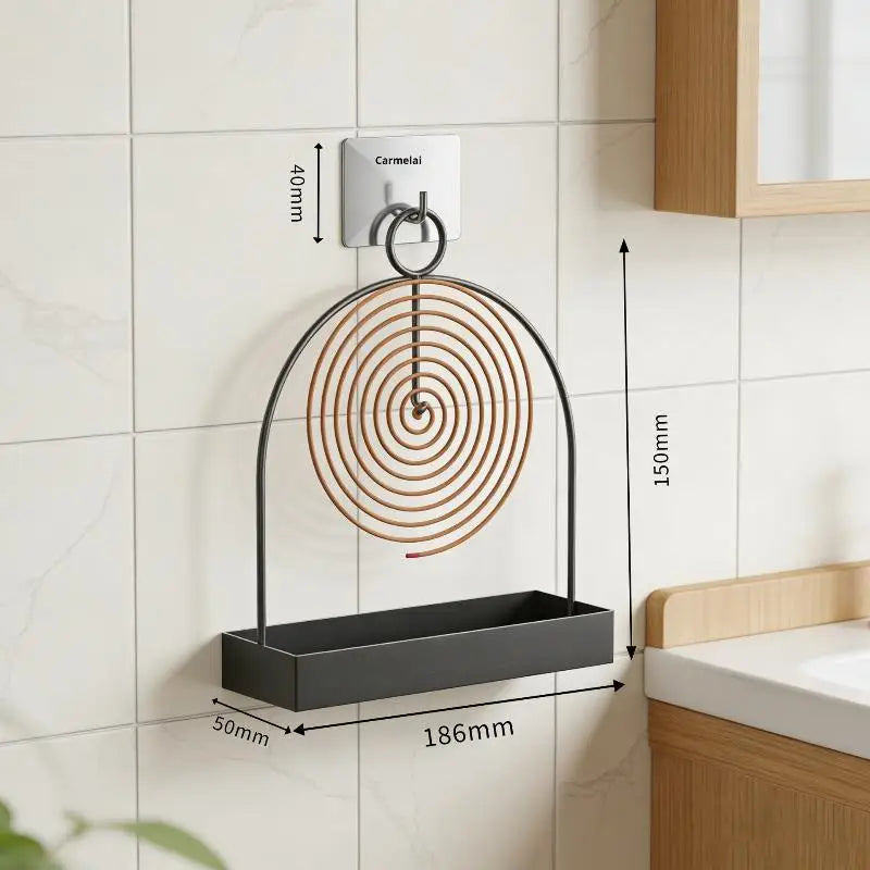 Mosquito Coil Holder Metal Sandalwood Plate with Hanging Hook for Home Bedroom Outdoor Mosquito Control Vue