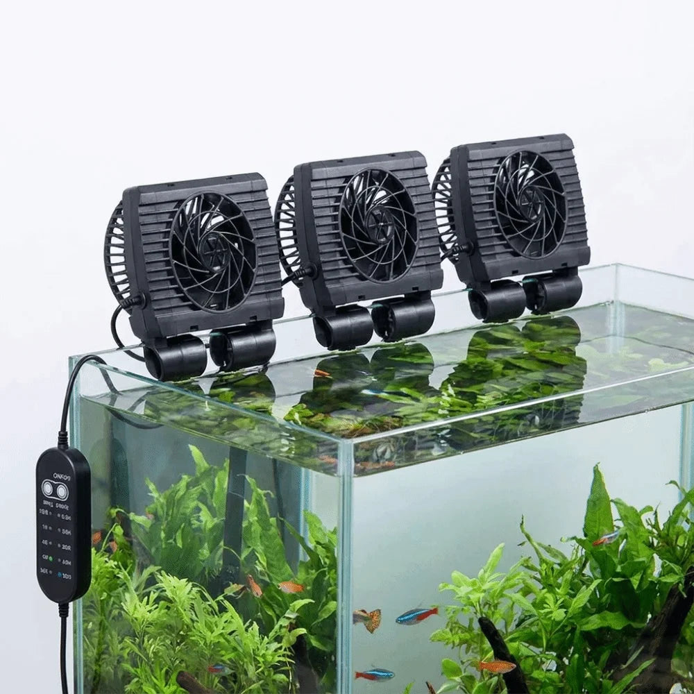 Wall Mounted Fish Tank Cooling Fan Mute Operation Adjustable Wind Speed Aquarium External Fan Energy Efficient Vue