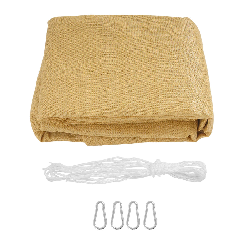 Rectangle Sun Shade Sail 4x6m – UV Block Canopy, Yellow Sun Shade Sail Vue