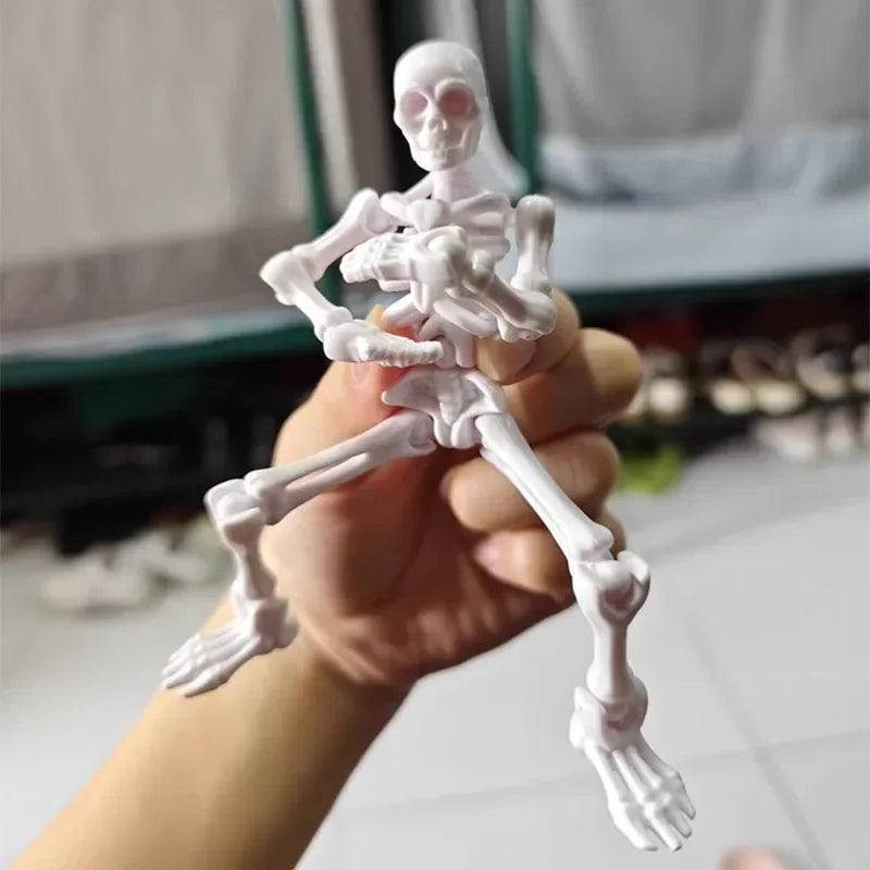 3D Printed Articulated Skeleton Fidget Toy | Poseable Figurine Articulated Figurine Vue