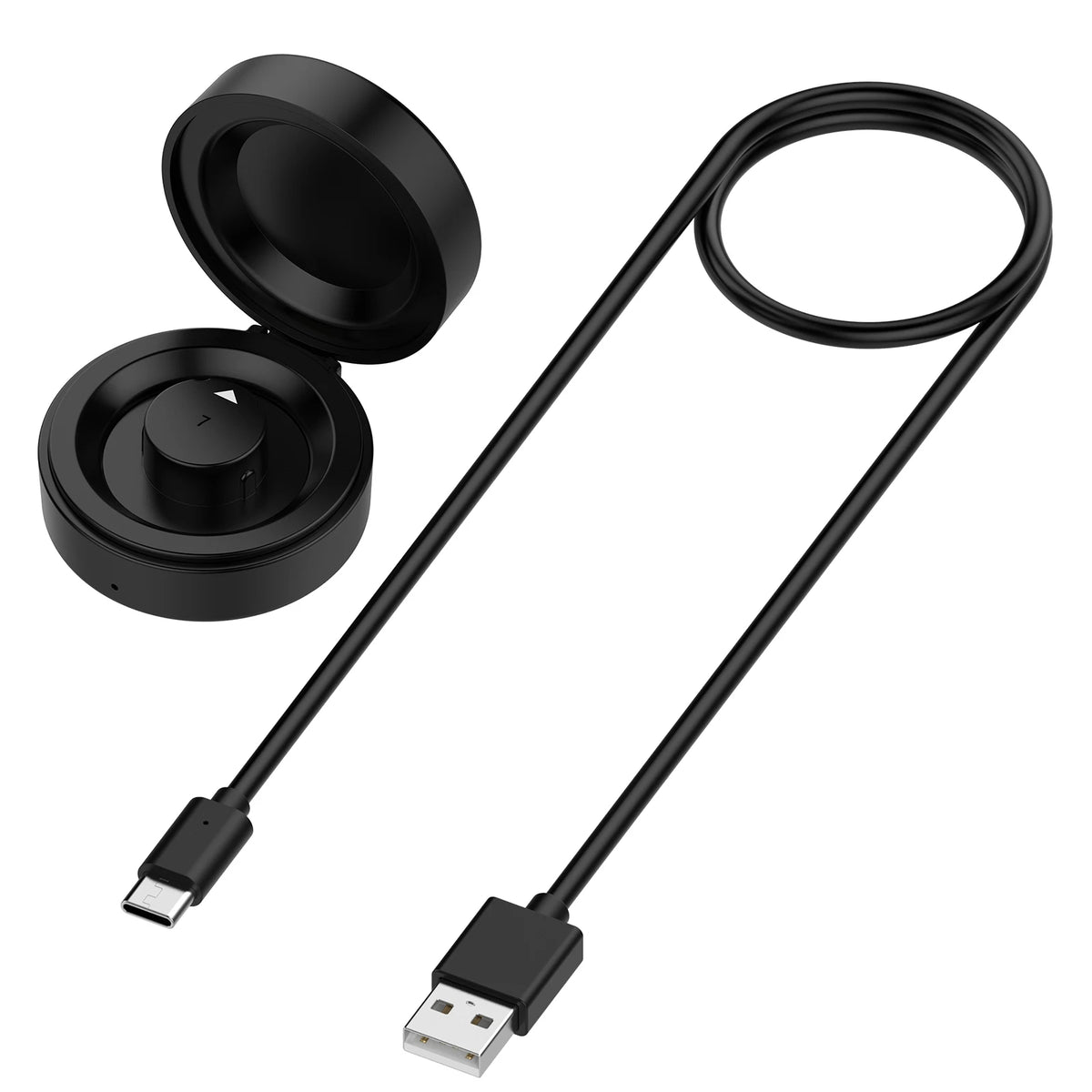 Compatible for Oura Ring Gen 4 Charging Case, Portable Wireless Charger Dock with Built-in Battery & Safe Protection + USB-C Vue Size 7
