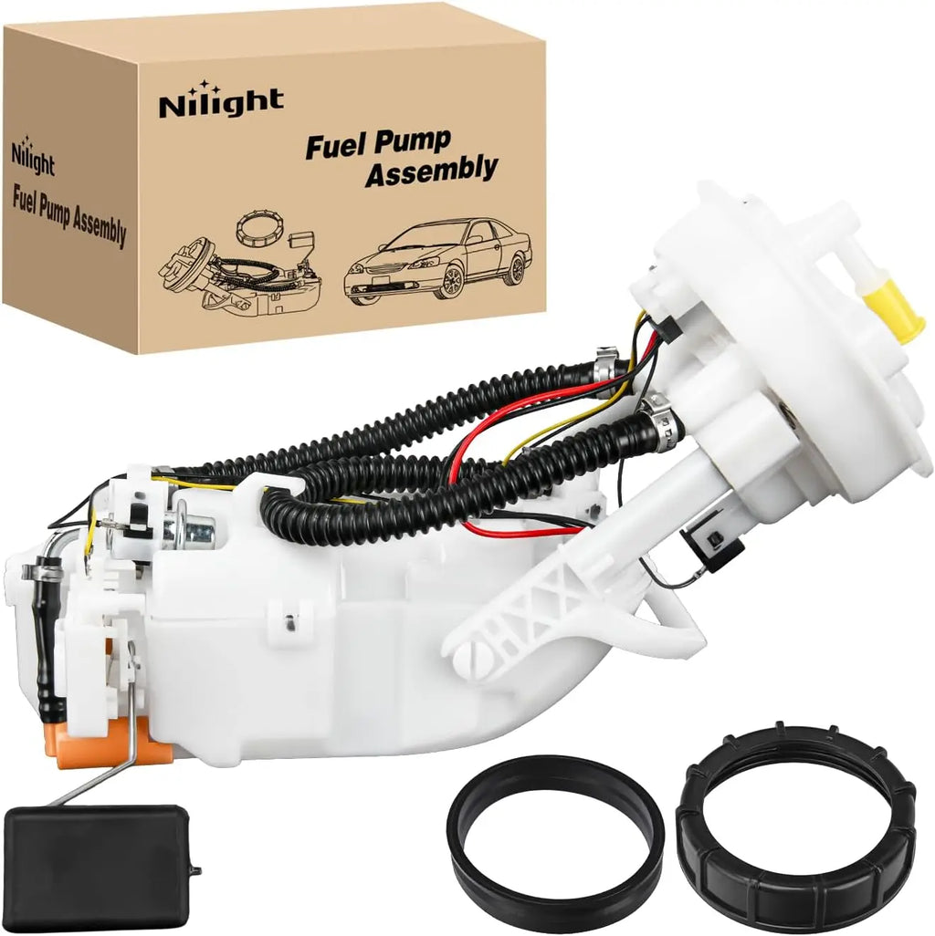 Nilight Fuel Pump Assembly E8566M Fit for Honda Civic 2001 2002 2003 2004 2005 L4 1.3L 1.7L 2.0L Automotive Replacement Electric Fuel Pumps Module Assembly with Sending Unit Replaces # SP8011M FG1394 Vue United States