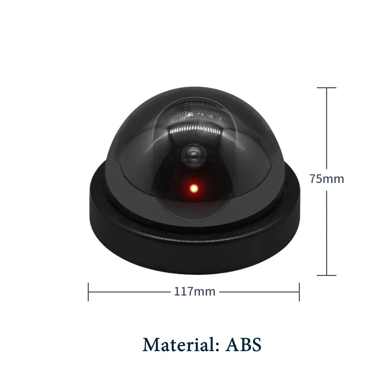 Dummy Camera Flashing Led Fake Camera Creative Black Plastic Dome CCTV Camera Power Via AA Battery Surveillance Security System Vue