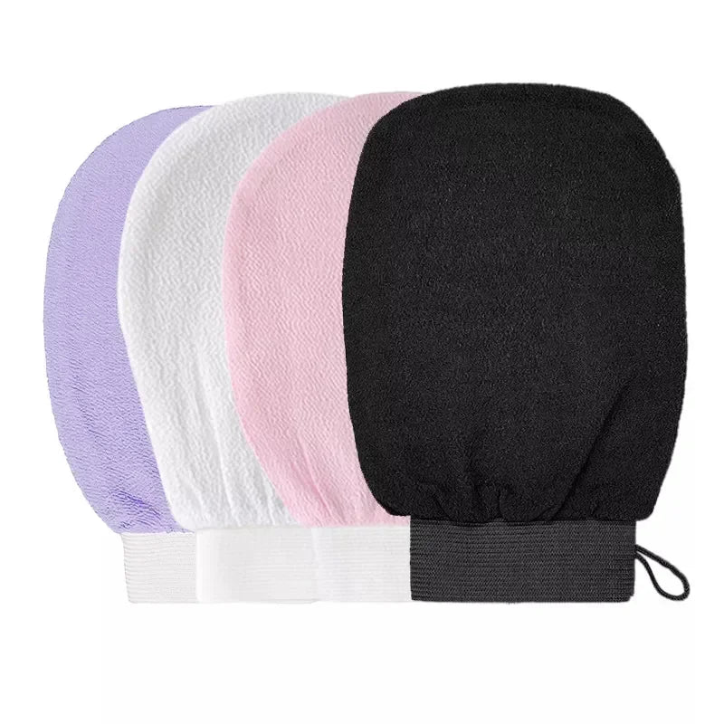 1PC Gloves Dead Skin Facial Massage Scrub Exfoliating Back Scrub Gloves Durable Multi Color Deep Cleansing Towels For Shower Vue
