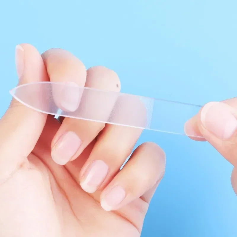 vvocci Nano Glass Nail File Washable Crystal Nail Buffer Shaping Polishing Nail File Sand Strip Vue