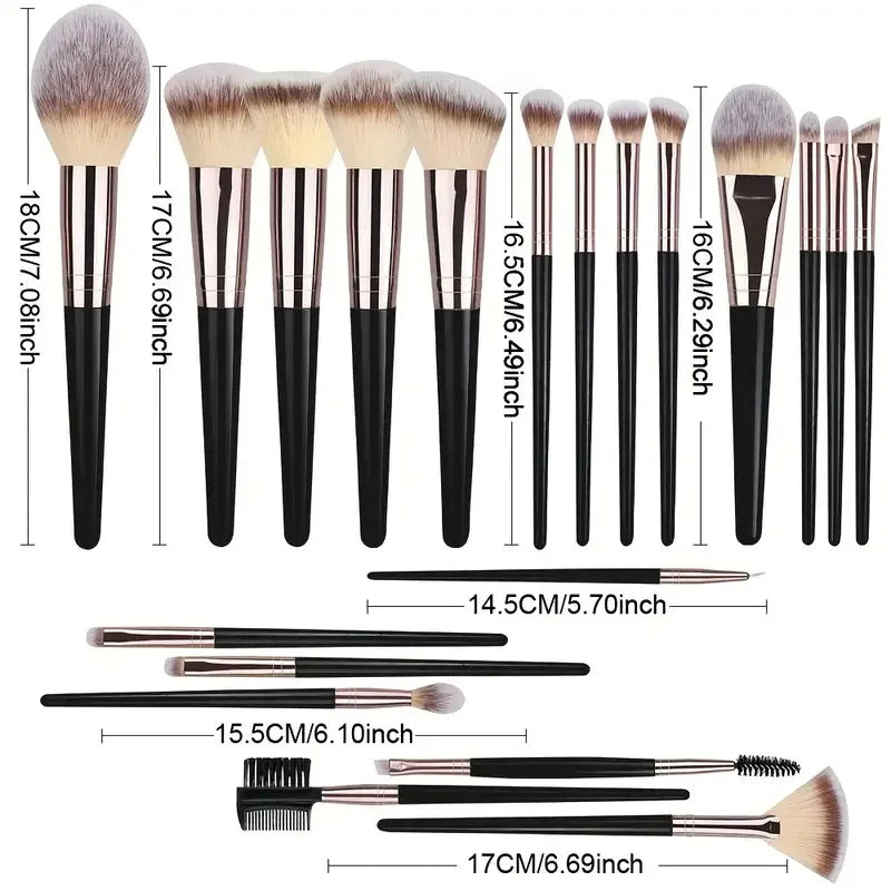 3-20pcs Makeup Brushes Set Kabuki Blending Beauty Tools for Foundation Concealer Powder Eyeshadow Blush Cosmetic Beauty Tool Vue