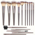 10-20PCS Premium Makeup Brushes Set with Hairband Wrist Rest Silicone Sponge Ball Powder Puff And Cleaning Tool Included Vue 15BR