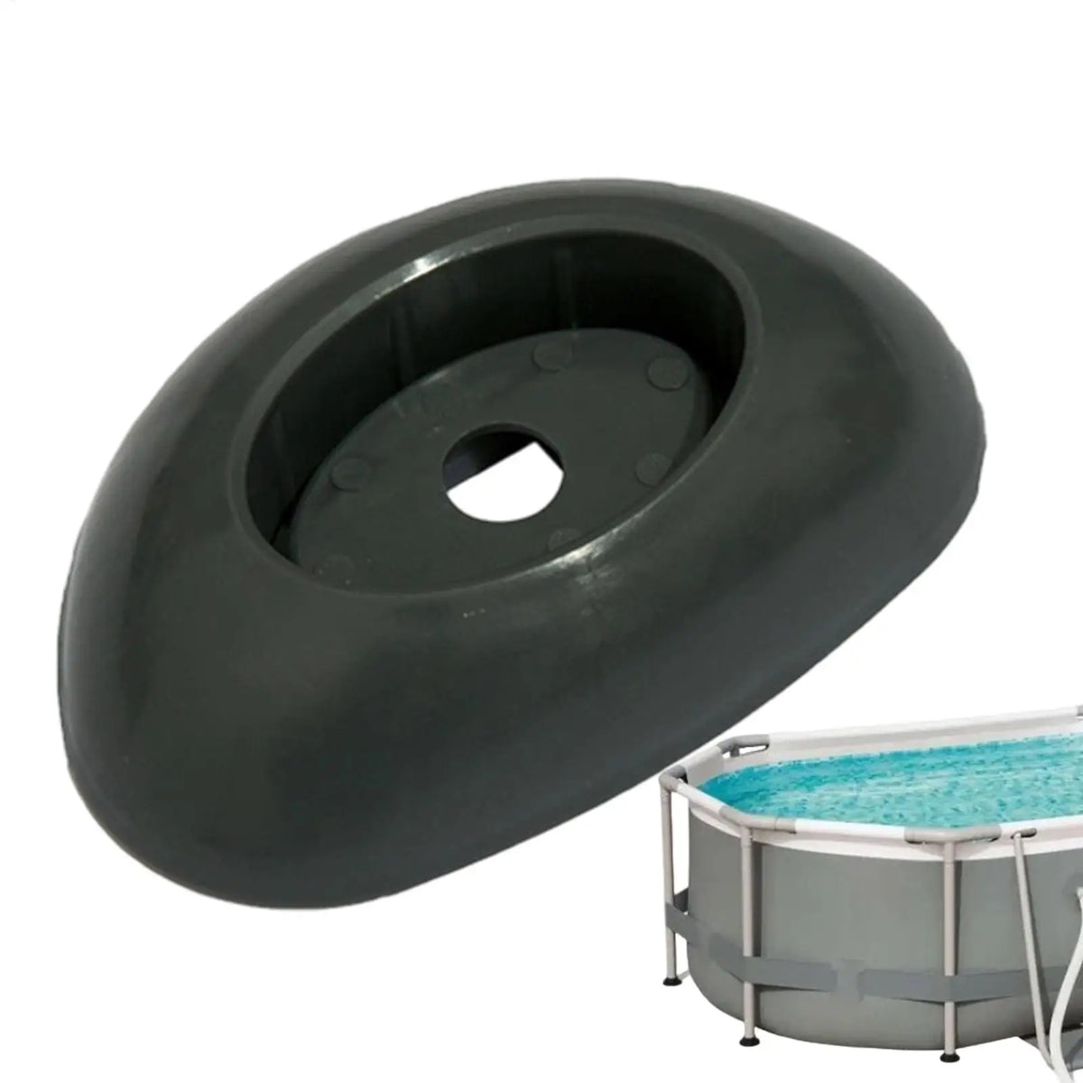 1PCS Pool Leg Caps Friction Support Stand For Round Frame Pool, Non-Slip Protective Feet For A bove Ground Pool, Indoor Outdoor Vue
