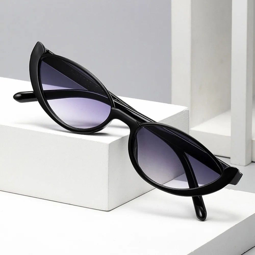 Vintage Half-frame Cat Eye Sunglasses Anti UV Scratch Resistant Sun