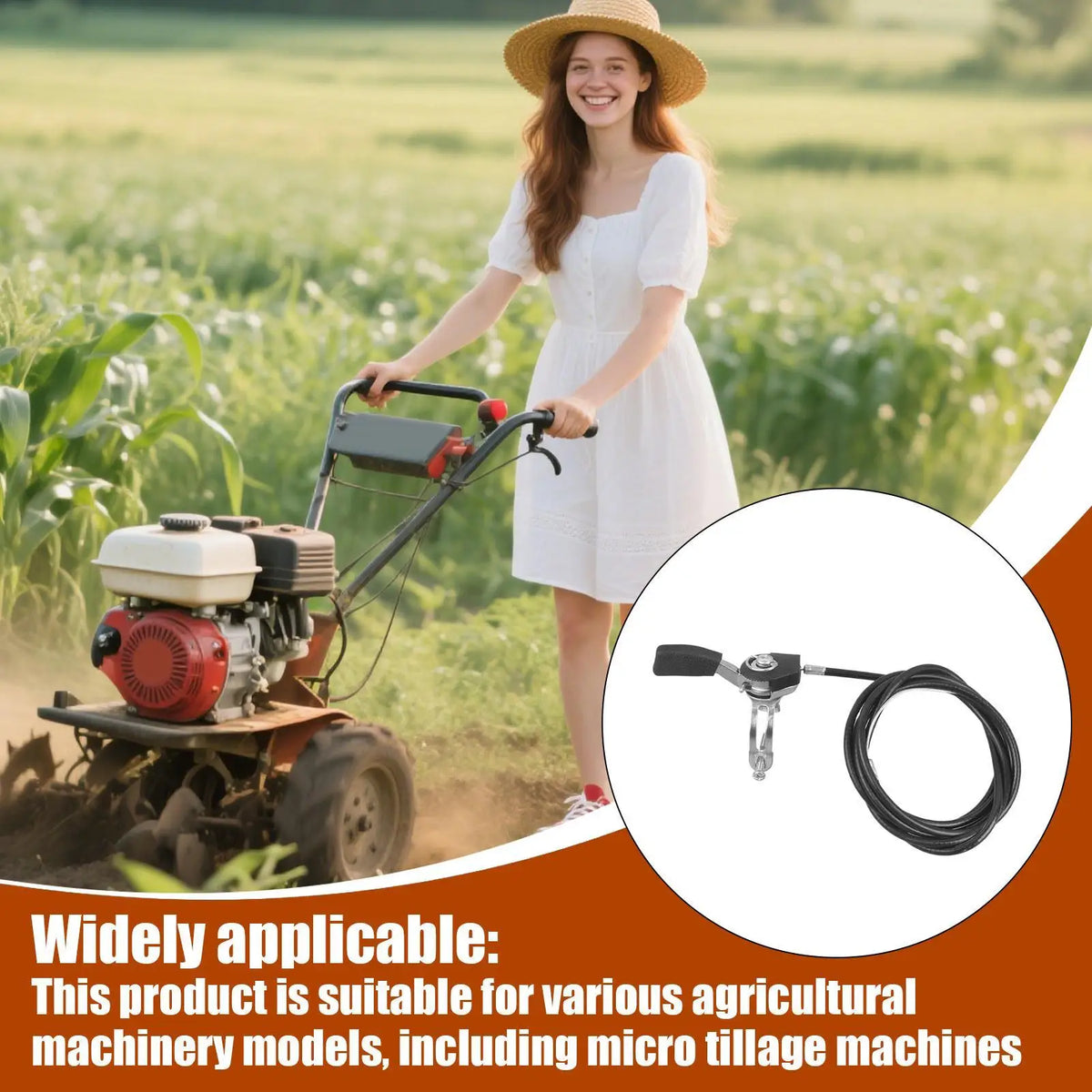 Throttle Cable Accessories Precision Throttle Cable Oil Valve Accessories for Trailer Mower Boat Motorcycle Bike Tillage Machine Vue