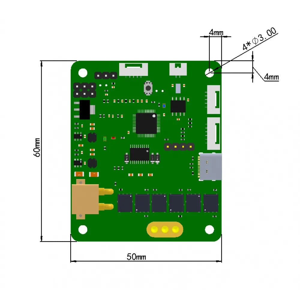 DC Brushless Motor Driver DC7-36V 5A FOC Driver Board 150W Multi-function Motor Driver Module for Hall Motor/ABZ/PTZ Motor Vue Default Title