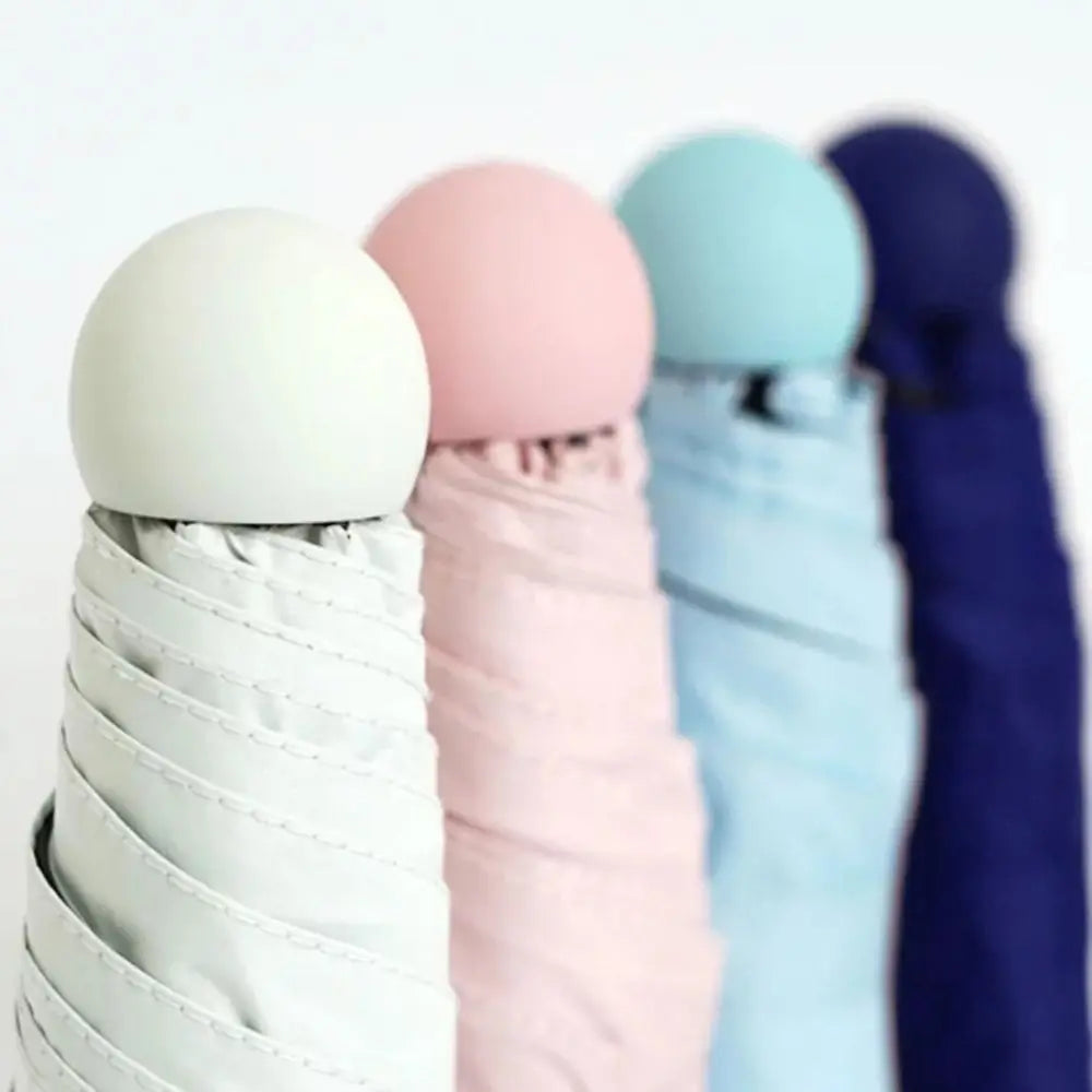 UV Protection Mini Sun Umbrella Manual Open Protable Capsule Ultra Vue