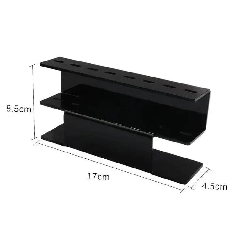 Acrylic Lash Extension Organizer - 360° Visible Salon Display Case with Tool Trays, Portable Dustproof Storage for Eyelash Techs Vue