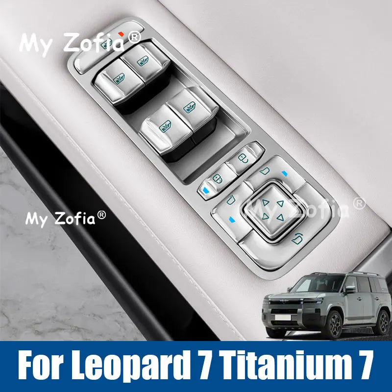 Car Steering Wheel Dripping Glue Button Protective Sticker Cover Trim Accessories For BYD Ti7 Leopard Titanium 7 2025 2026 Vue