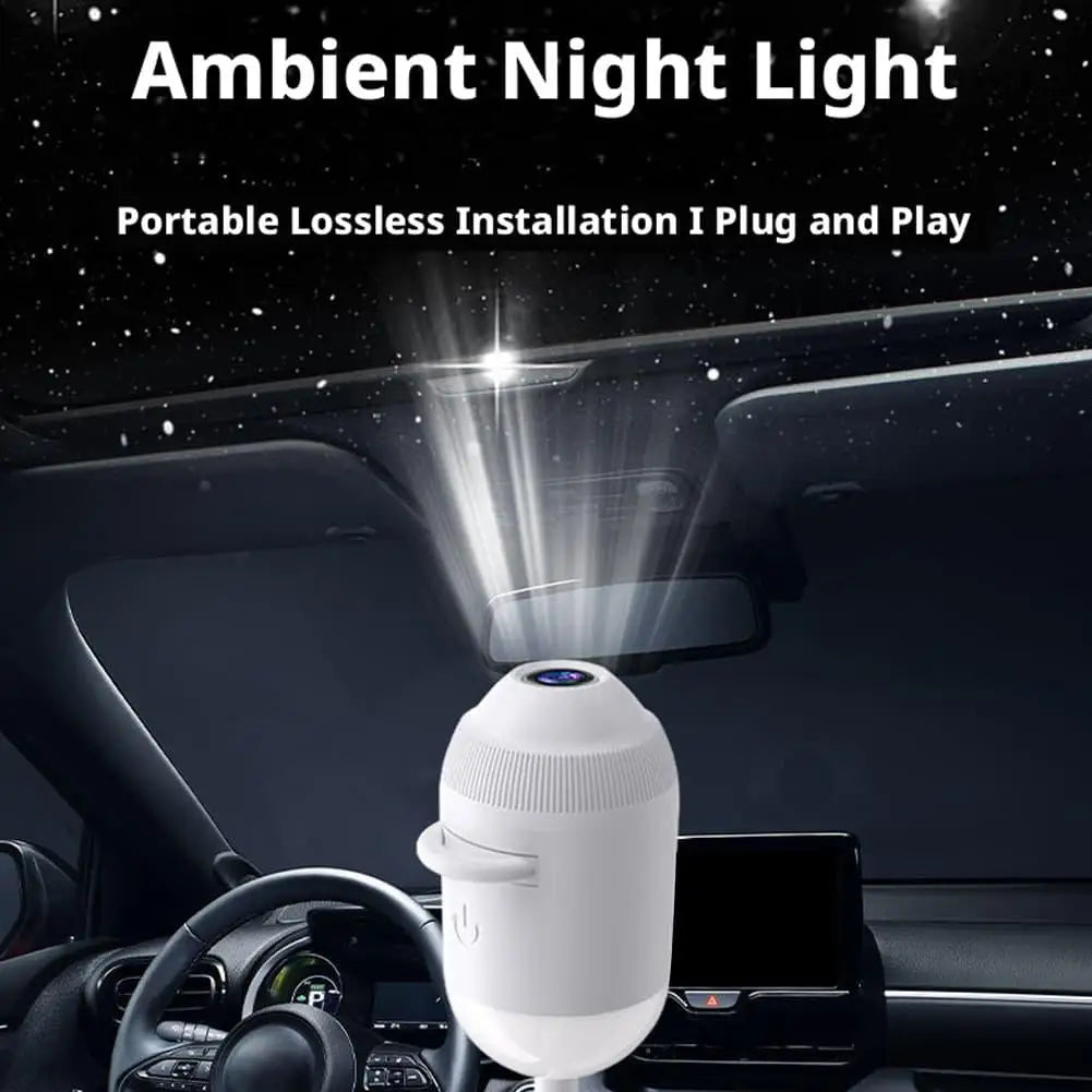 3/6/12/24 Projection Car HD Smart Dynamic Holographic Night Light Projector USB Galaxy Projector Films Bedroom Night Sleep Light Vue