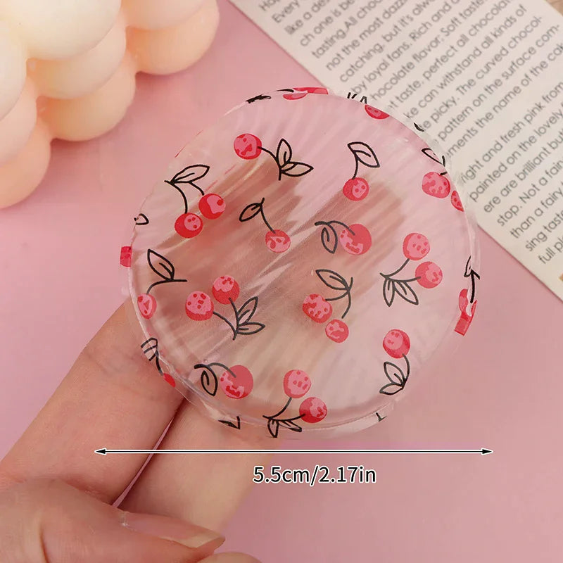 1/2Pcs Cherry Print Silicone Gel Powder Puff Sponge Face Conceale Cosmetics Puff Accessories For Foundation Cream No Powder Vue