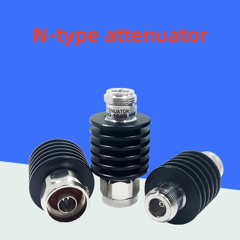 RF 3 5 6 10 15 20 30dB 40DB 10W N-type attenuator DC-3Ghz RF attenuatorcoaxial 5W 2W DC-4G 20W 10DB 20Db 30db fixed attenuator Vue
